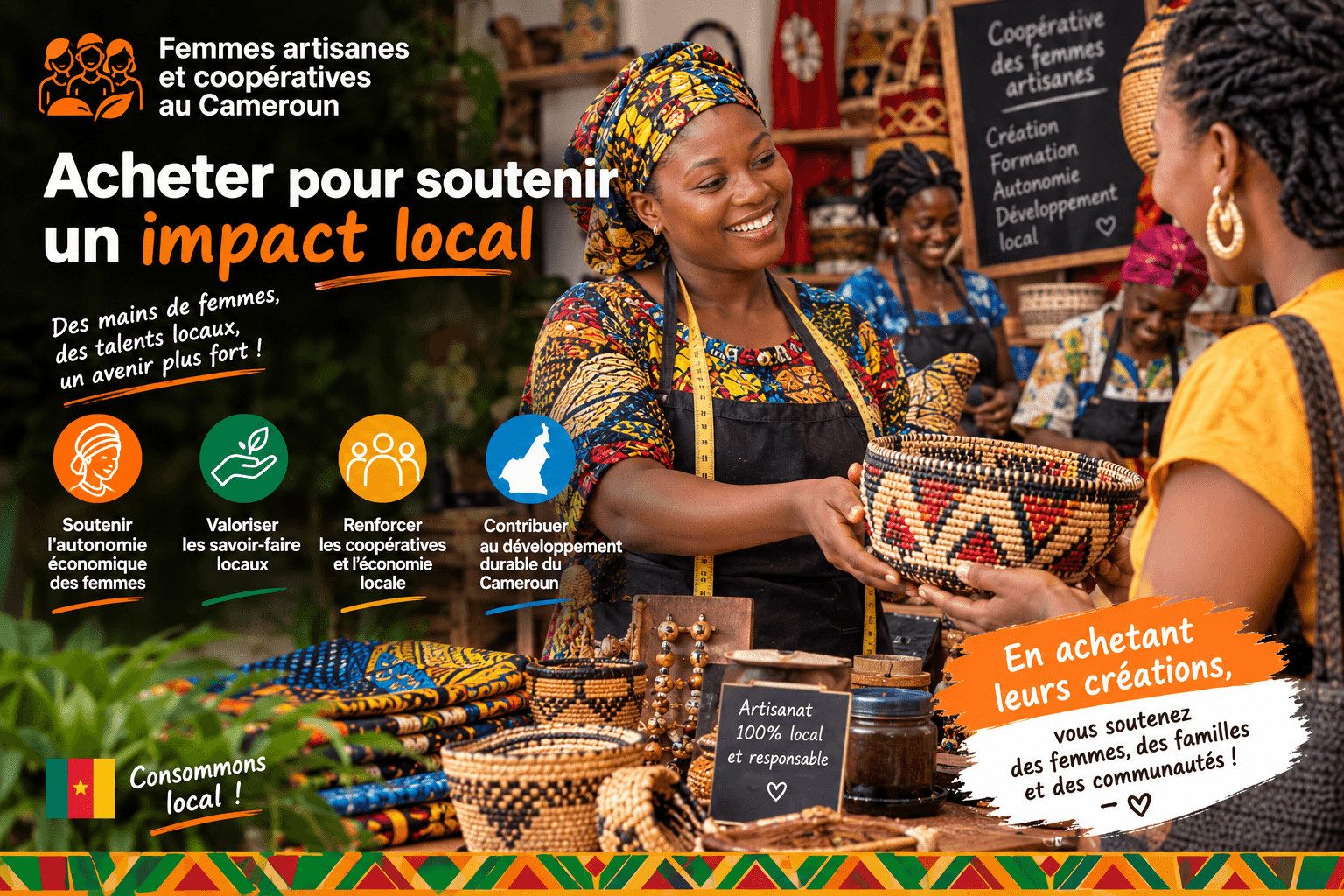 Femmes artisanes et coopératives au Cameroun
